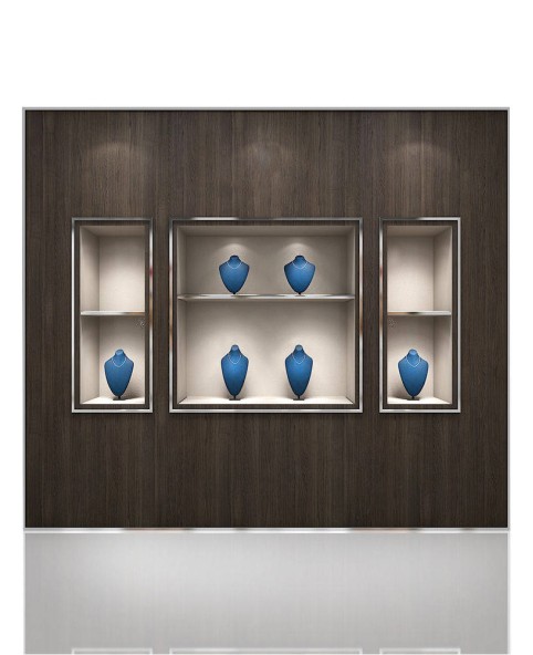 Βιτρίνα τοίχου με κοσμήματα υψηλής ποιότητας